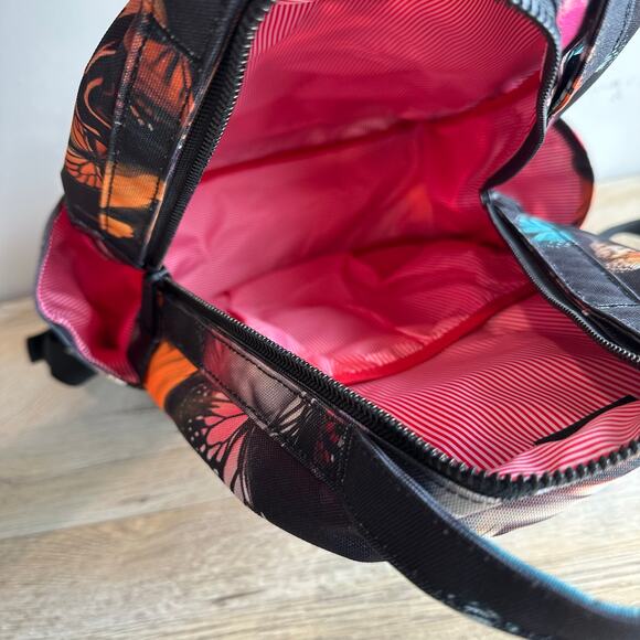 Hershel Supply Co. Nova Mid Volume Backpack Black Multicolored Butterflies - Picture 3 of 11